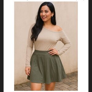 we the free army skater skirt NWOT spring boho classic free people casual